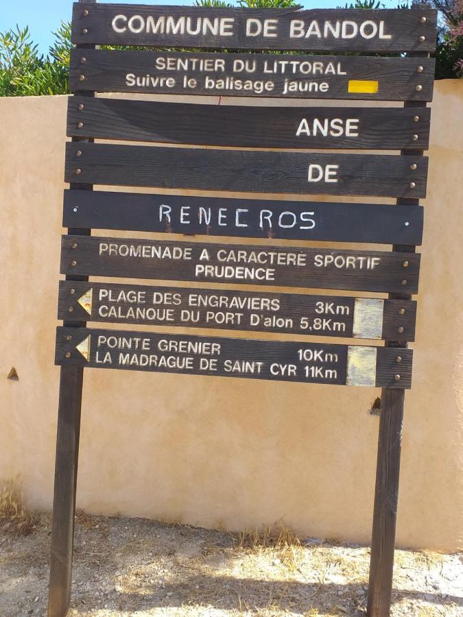 Joli Studio Res Au Calme En Rez De Jardin A Bandol. Exteriér fotografie